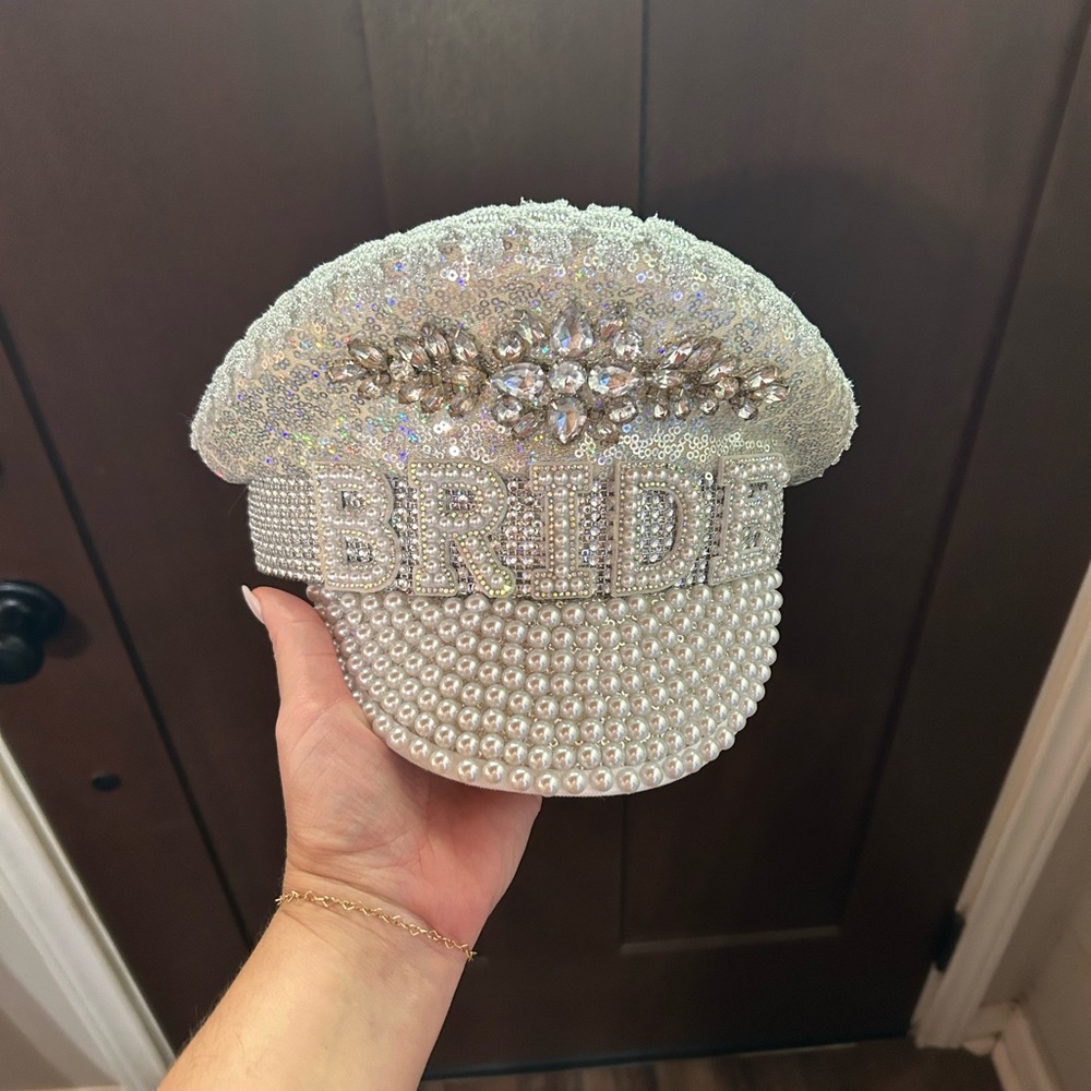 Pearl and Rhinestone Bride Hat